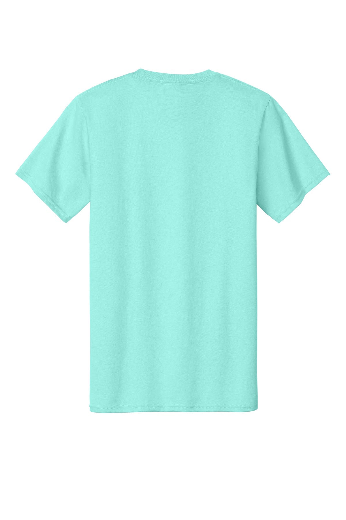 Rear View of TrCeladon Port & Co Essential Tee. PC61