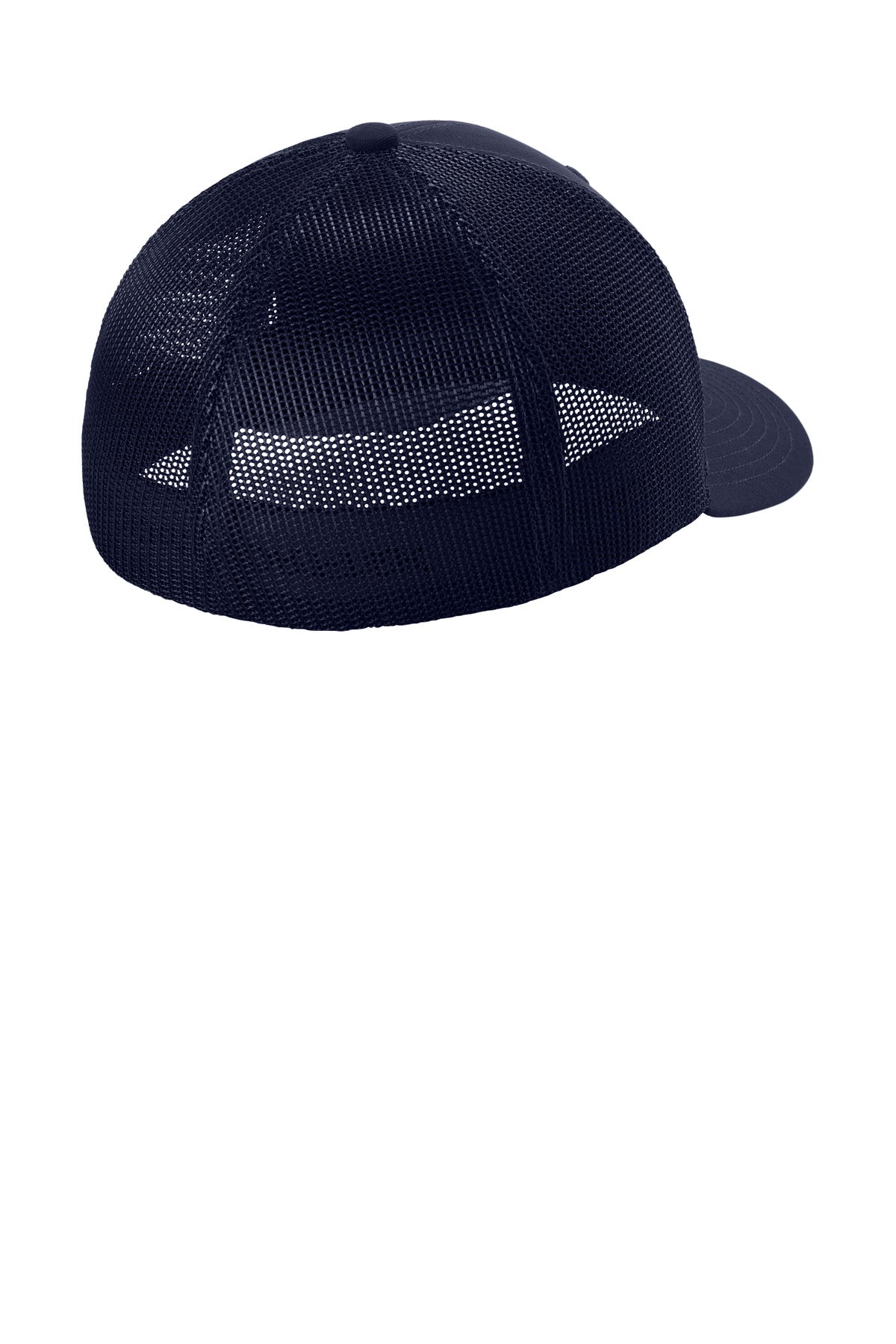 Rear View of TrNv/TrNv Sport-Tek Stretch-Tek Mesh Back Cap STC60