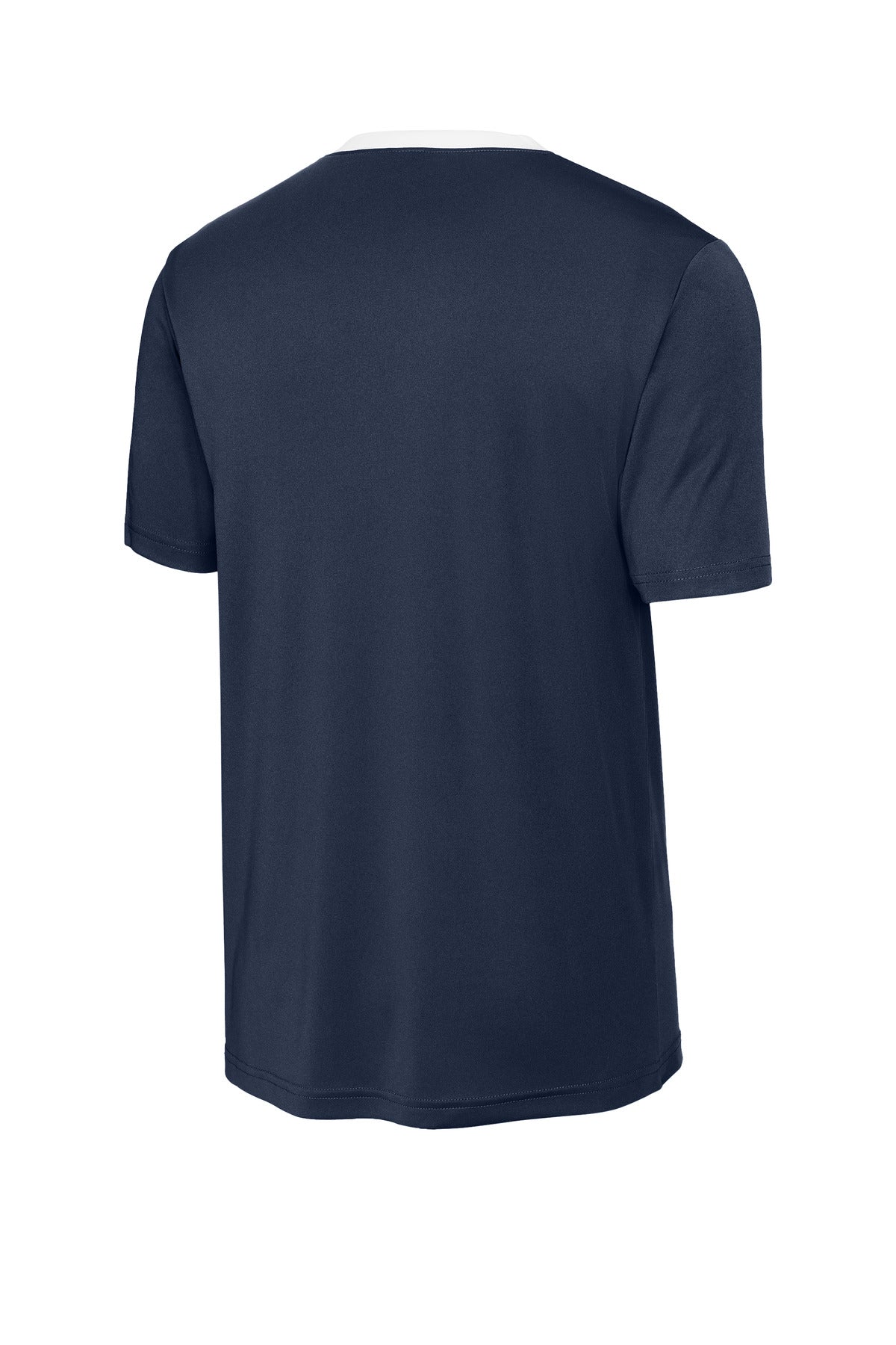 Rear View of TrNv/White Sport-Tek Competitor United Crew ST100
