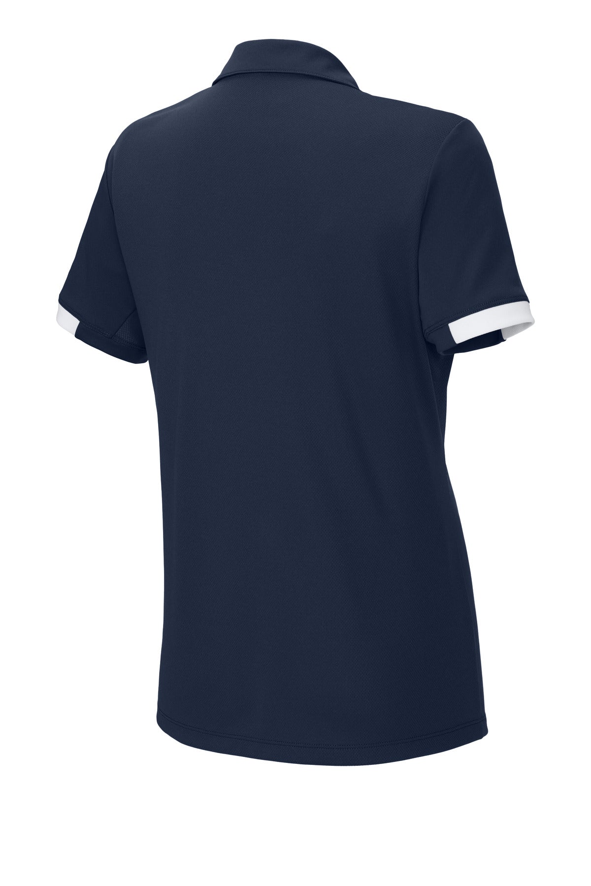 Rear View of TrNv/White Sport-Tek Women's Club Colorblock Polo LST444
