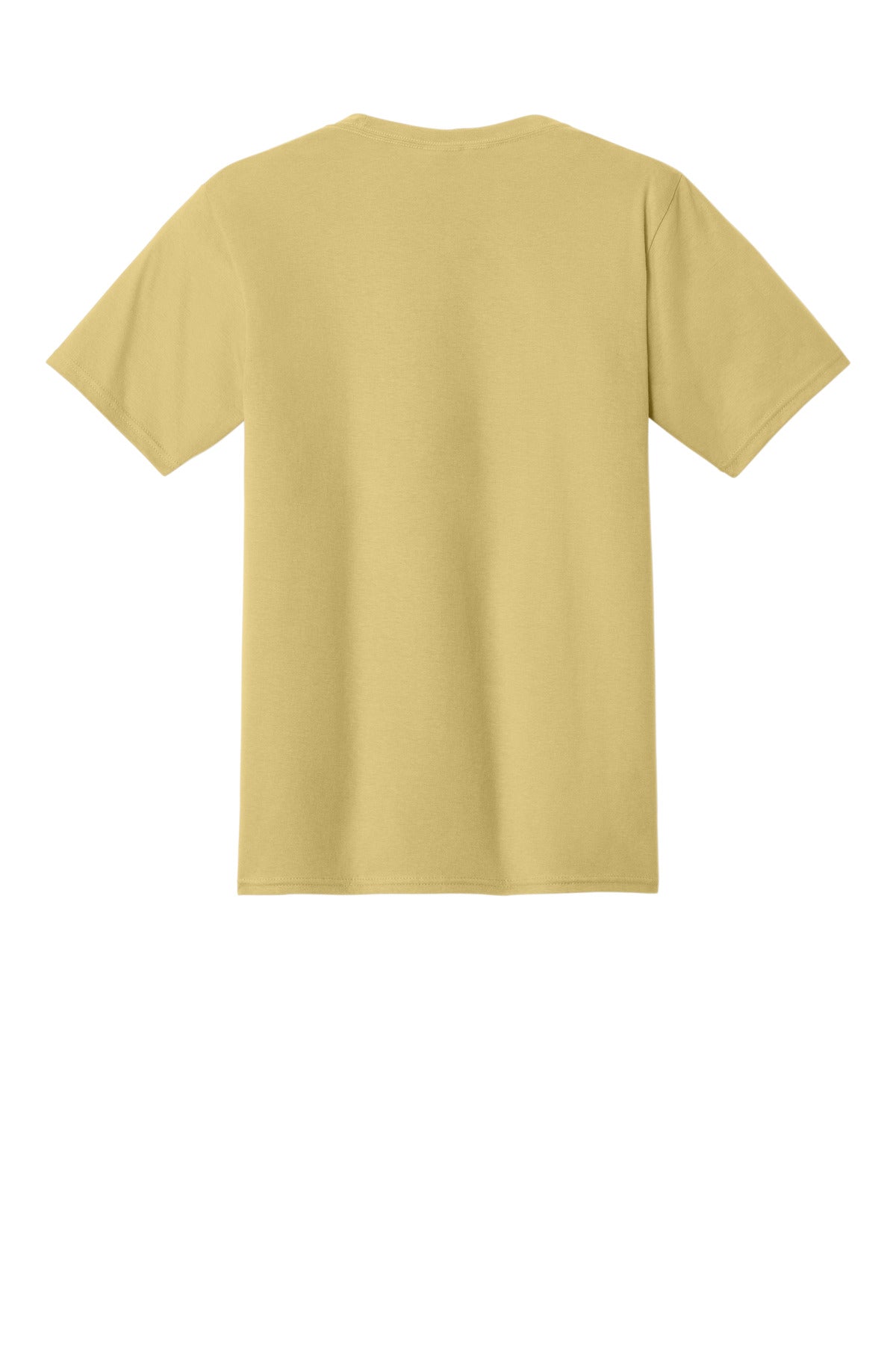 Rear View of Trophy Gold Port & Co Fan Favorite Tee. PC450