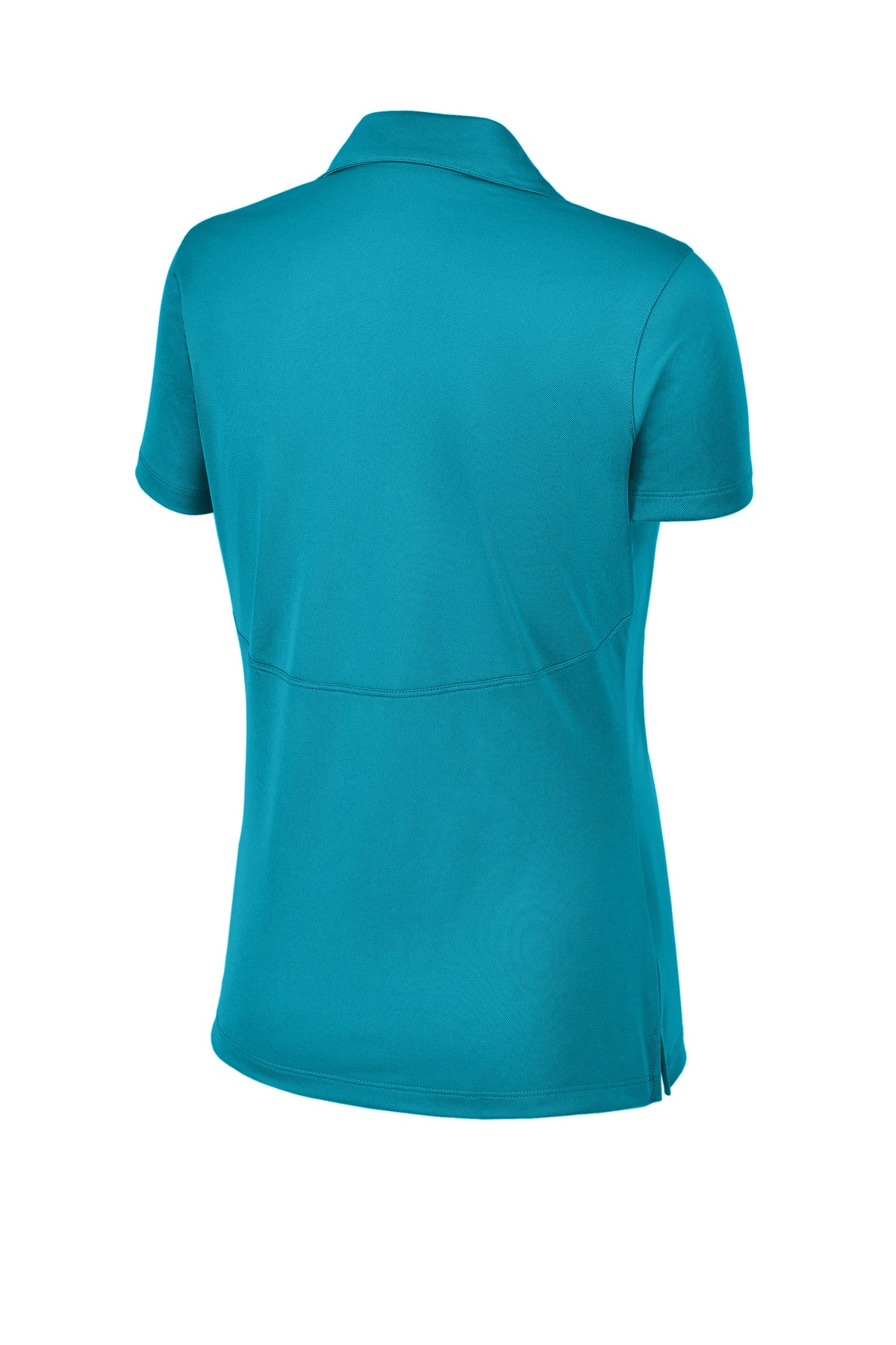 Rear View of Tropic Blue Sport-Tek Women's Micropique Sport-Wick Polo. LST650