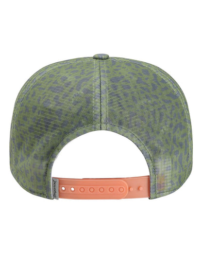 Rear View of Trout Olive Green The Live Wire Cap - DNA012