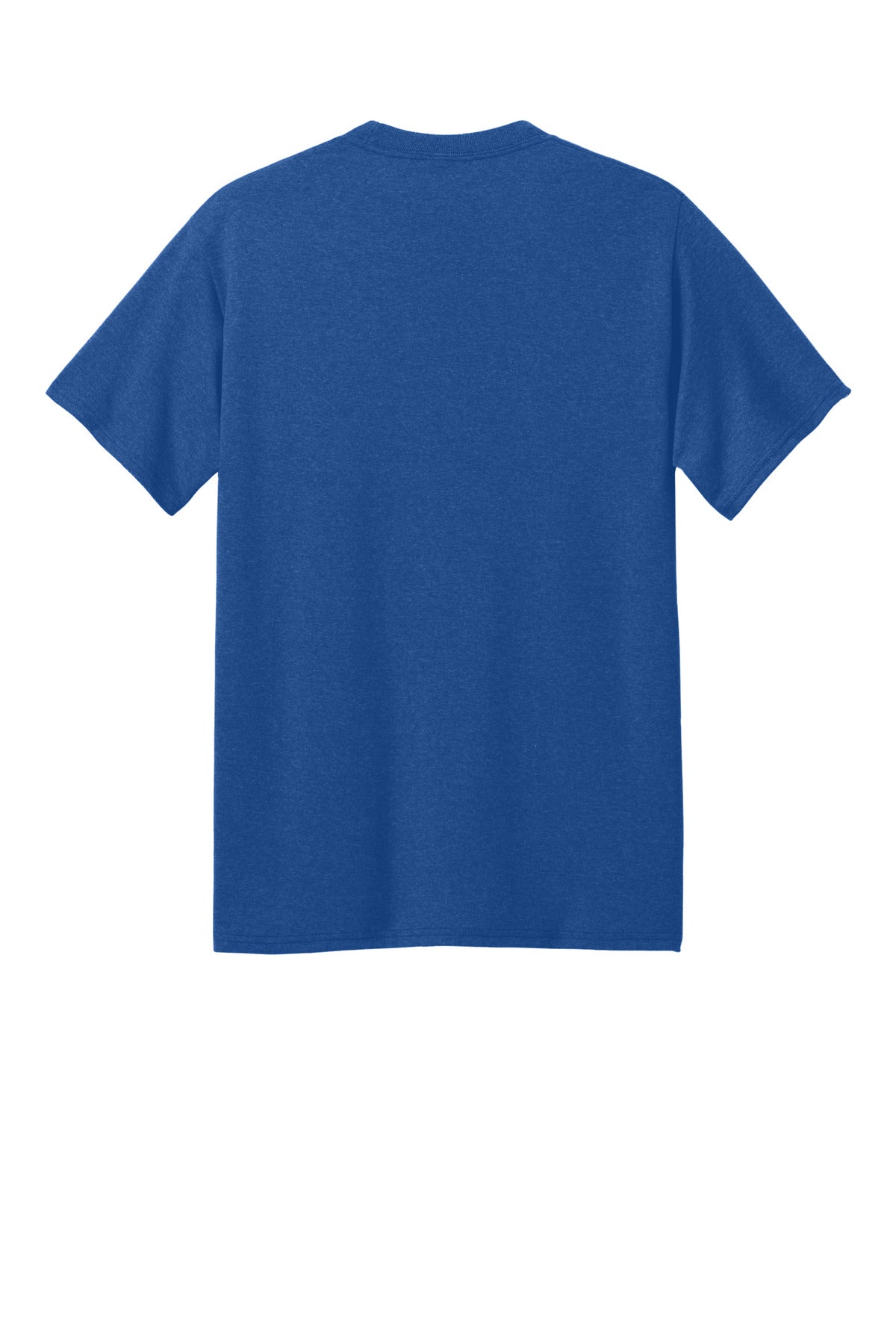 Rear View of TRoyHthr Port & Co Core Blend Recycled Tee PC01