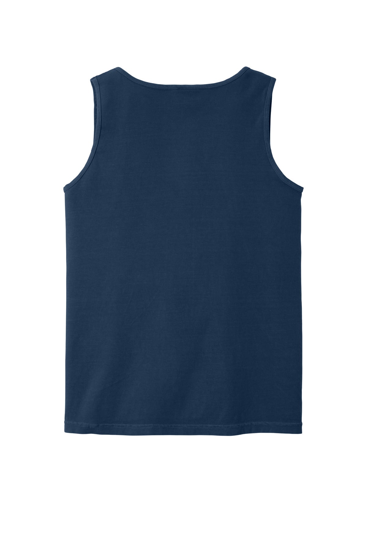 Rear View of True Navy COMFORT COLORS Heavyweight Ring Spun Tank Top. 9360