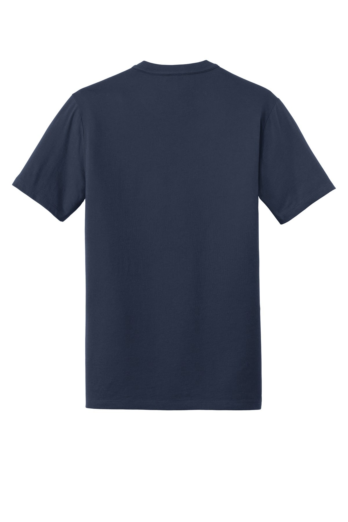 Rear View of True Navy New Era Heritage Blend Crew Tee. NEA100