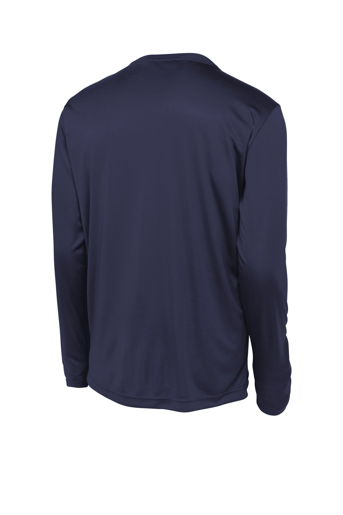 Rear View of True Navy Sport-Tek Long Sleeve PosiCharge Competitor Tee. ST350LS