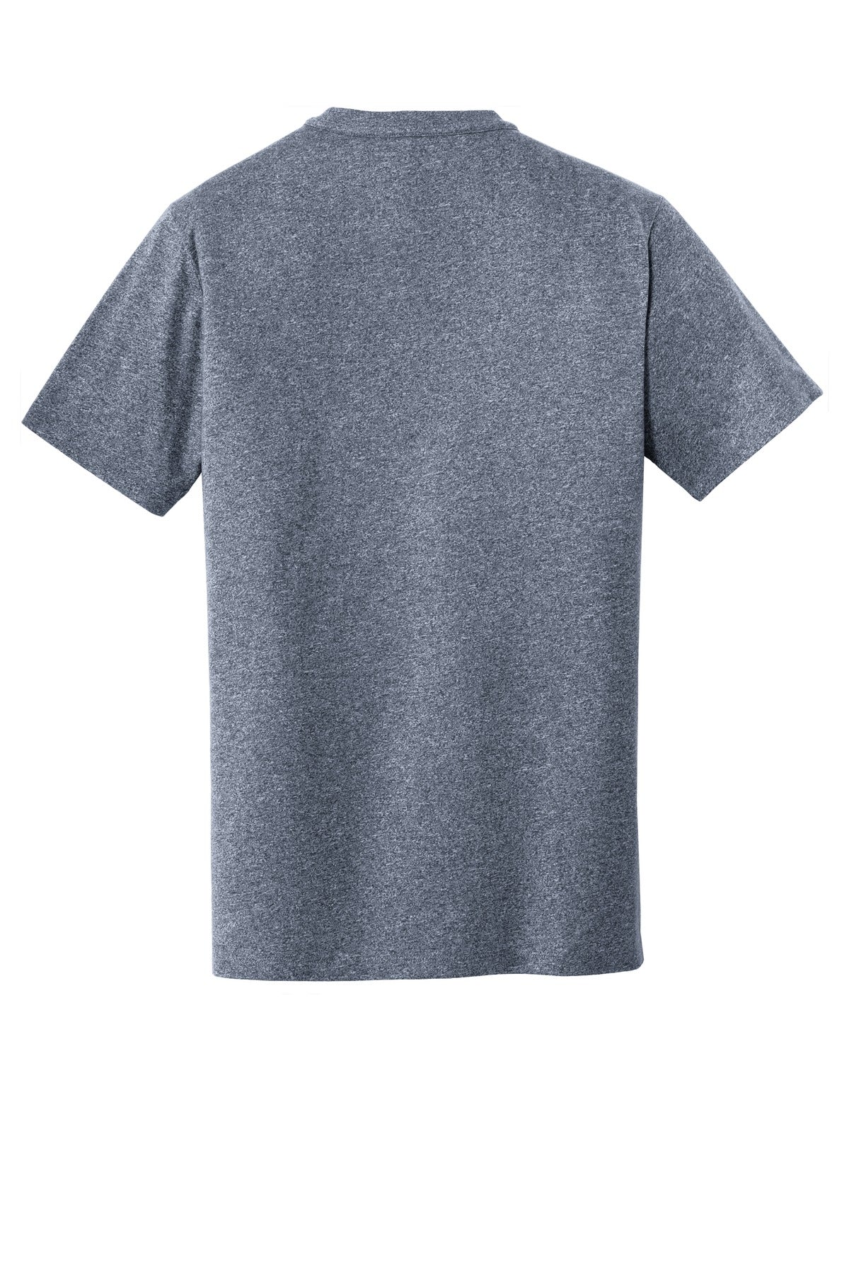 Rear View of True Navy Twst New Era Heritage Blend Crew Tee. NEA100