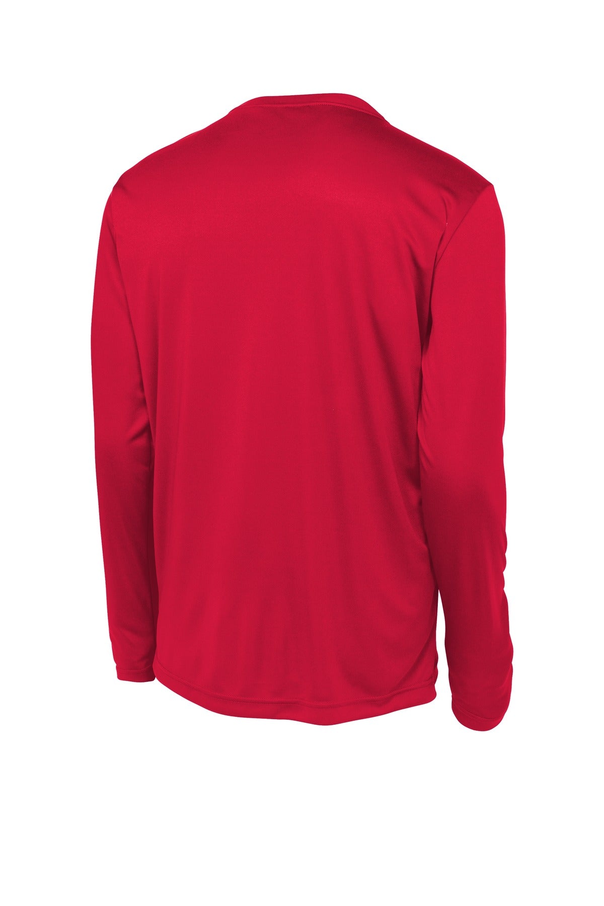 Rear View of True Red Sport-Tek Long Sleeve PosiCharge Competitor Tee. ST350LS