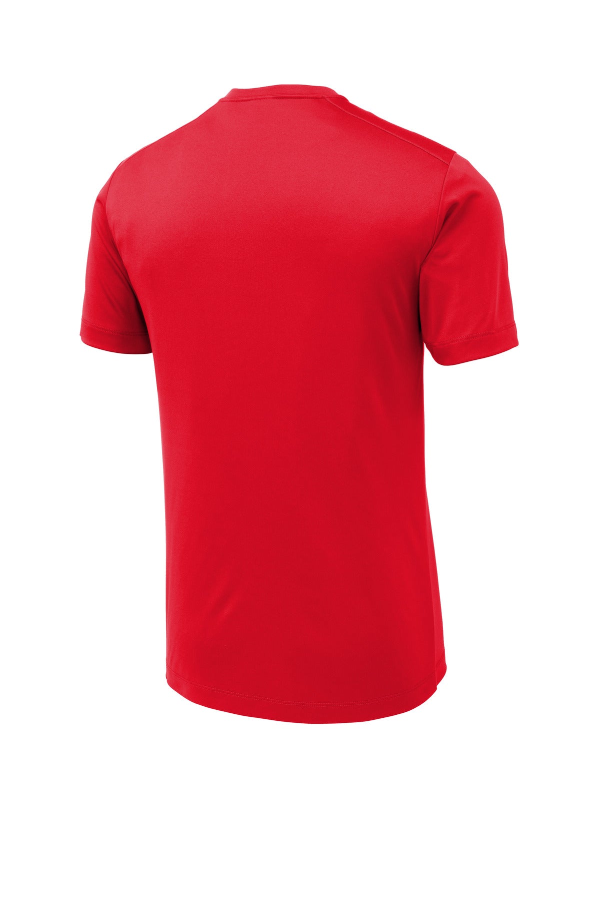 Rear View of True Red Sport-Tek Posi-UV Pro Tee. ST420