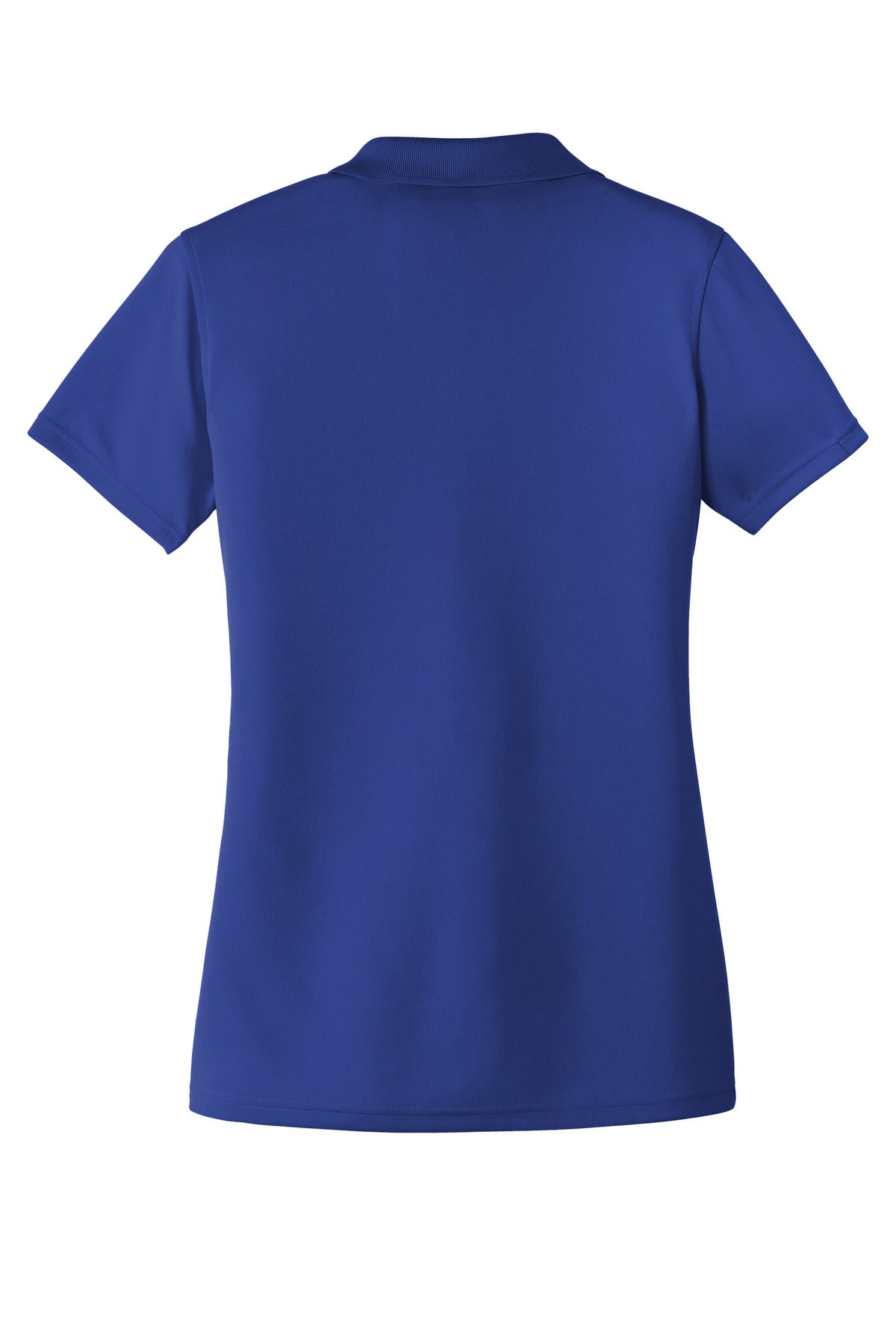 Rear View of True Royal Port Authority Women's Dry Zone UV Micro-Mesh Polo. LK110