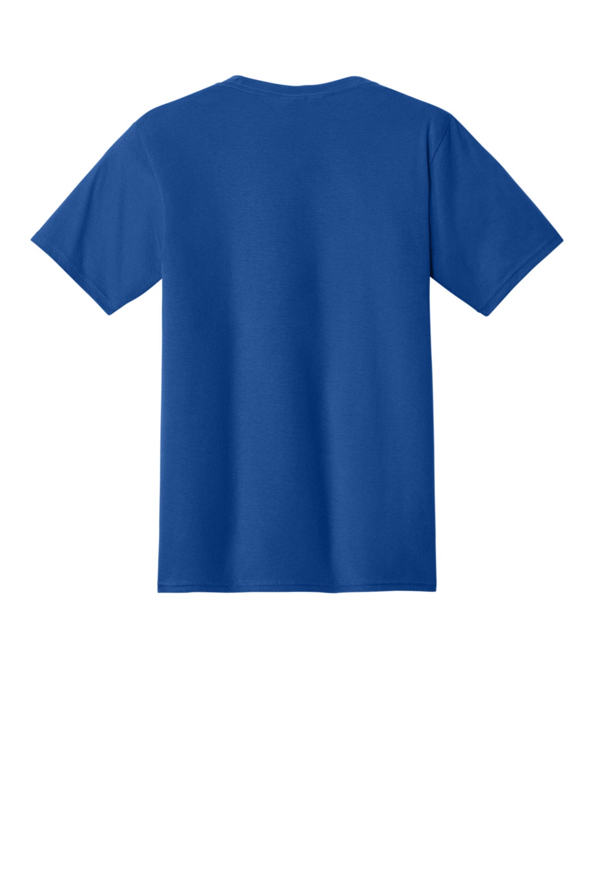 Rear View of True Royal Port & Co Fan Favorite Tee. PC450