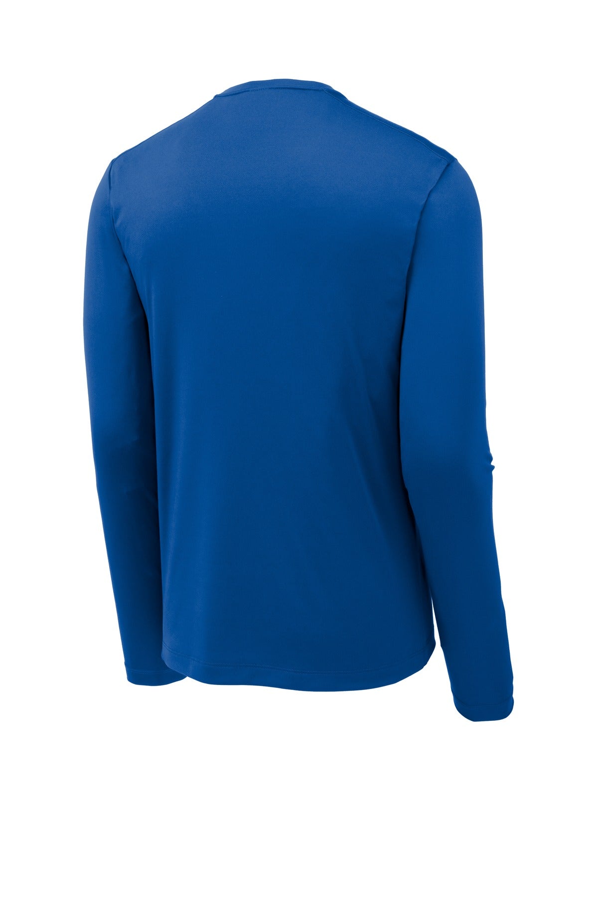 Rear View of True Royal Sport-Tek Posi-UV Pro Long Sleeve Tee. ST420LS