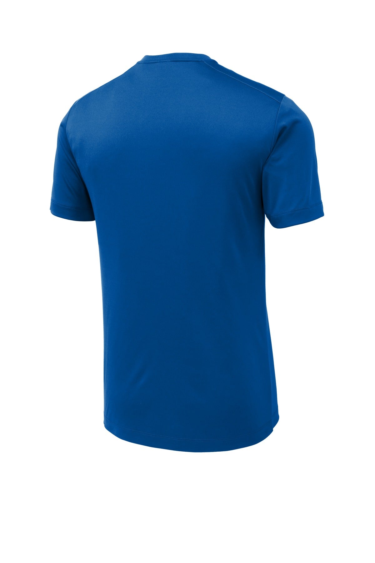 Rear View of True Royal Sport-Tek Posi-UV Pro Tee. ST420