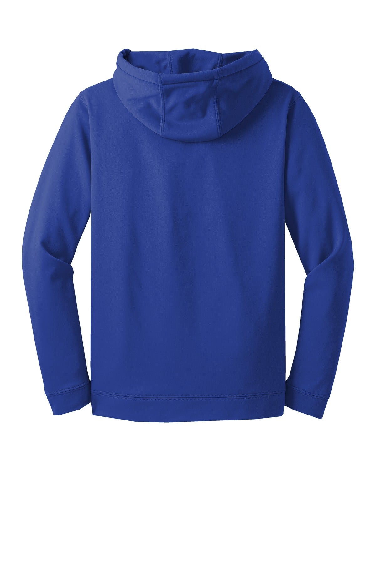 Rear View of True Royal Sport-Tek Sport-Wick Fleece Hooded Pullover. F244