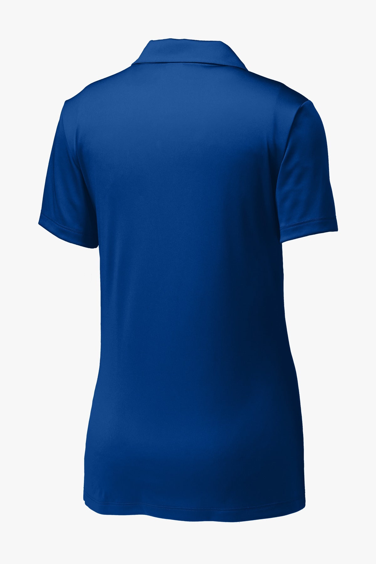 Rear View of True Royal Sport-Tek Women's PosiCharge Competitor Polo. LST550