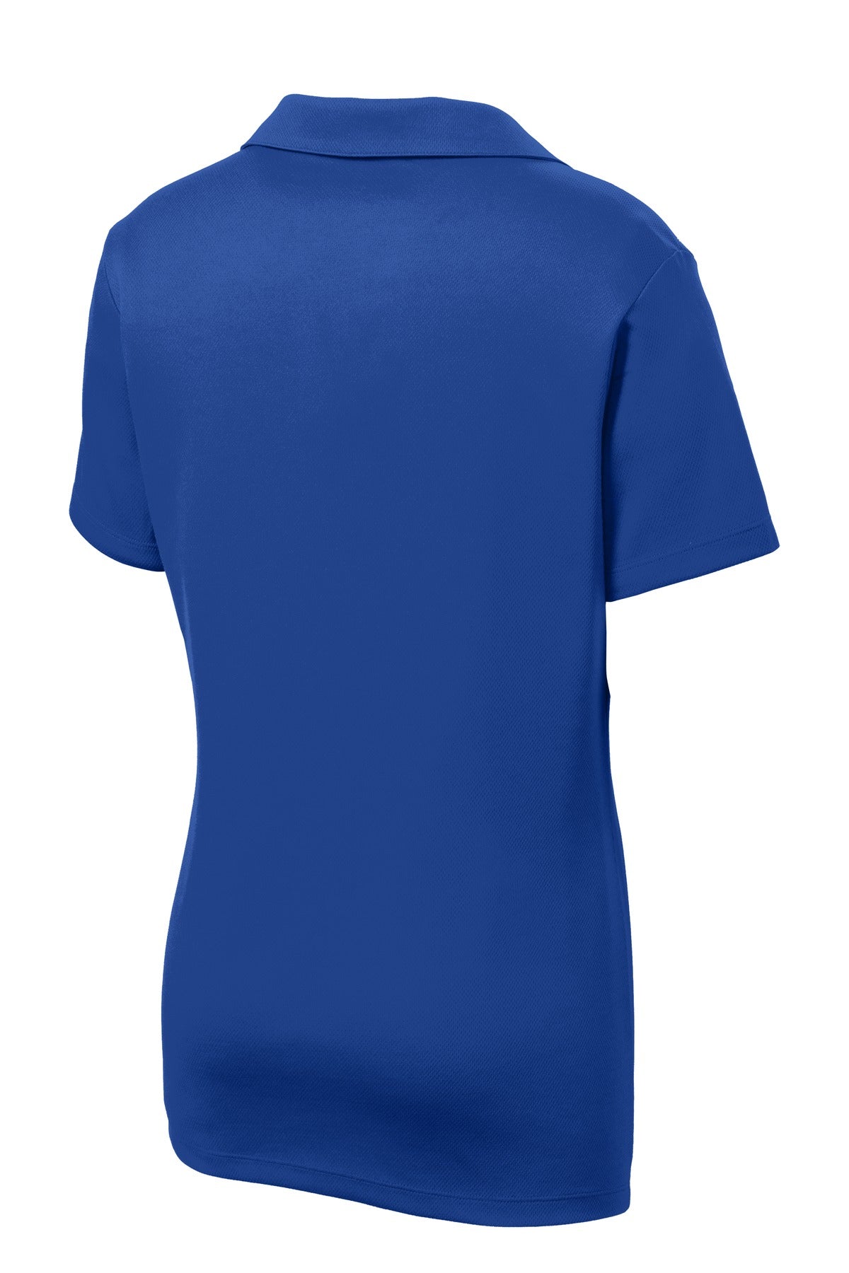 Rear View of True Royal Sport-Tek Women's PosiCharge RacerMesh Polo. LST640