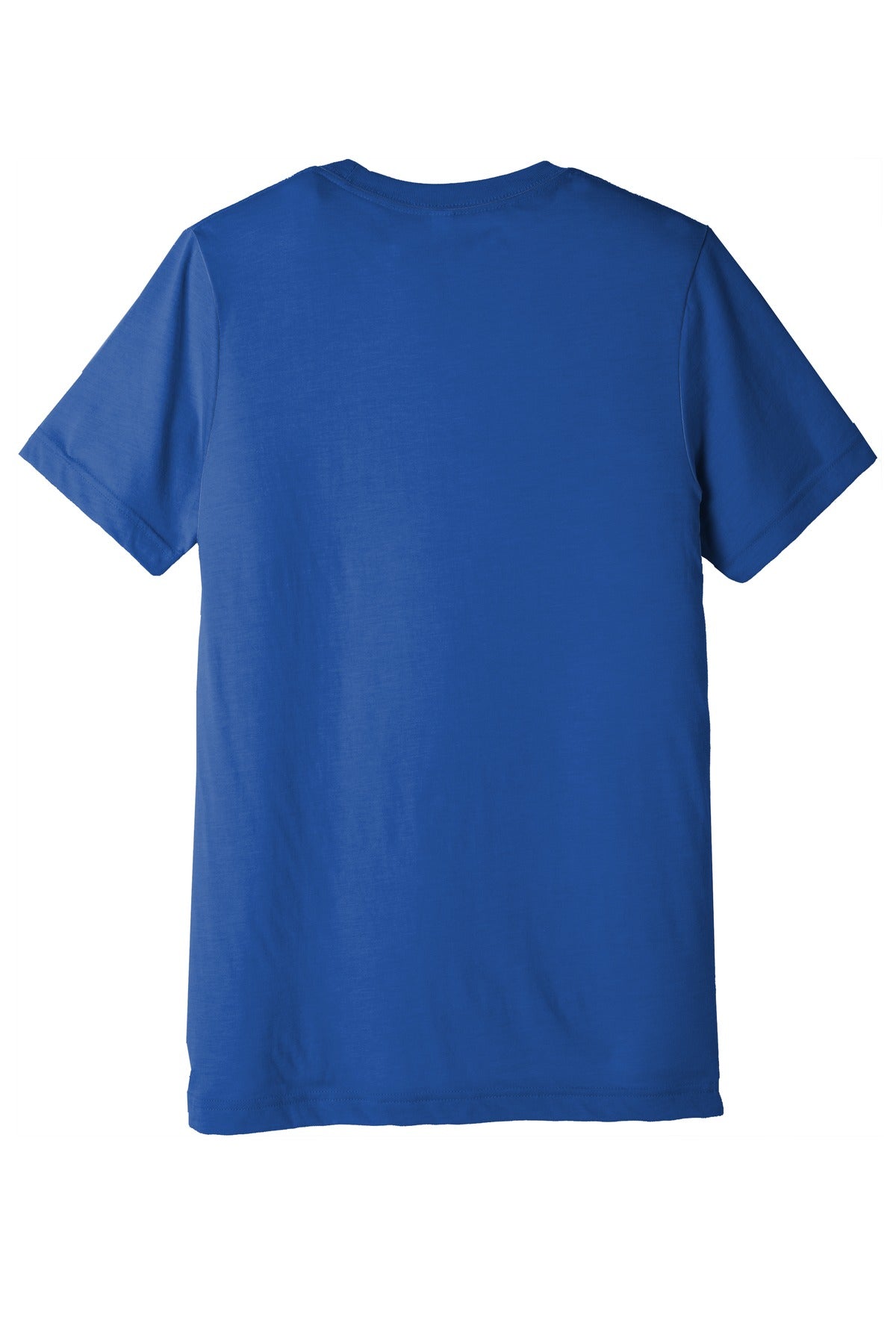 Rear View of True Royl TB BELLA+CANVAS Unisex Triblend Short Sleeve Tee. BC3413