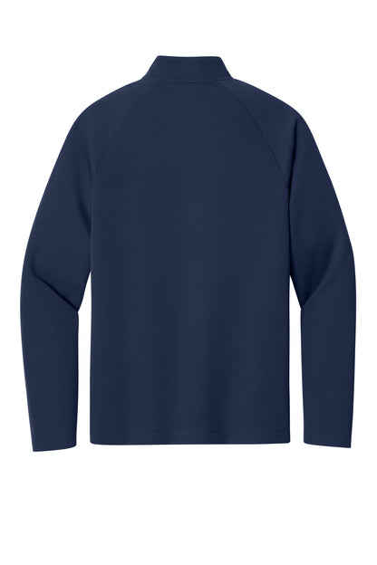 Rear View of TrueNavy New Era Stand Out 1/4-Zip NEA515
