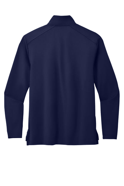 Rear View of TrueNavy Port Authority C-FREE Double Knit 1/4-Zip K880