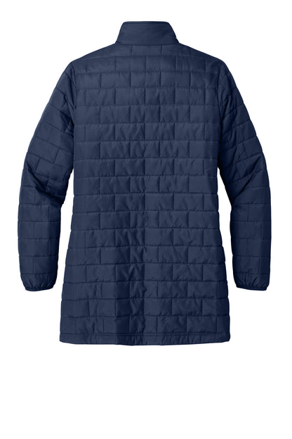 Rear View of TrueNavy Port Authority Women's C-FREE Brick Jacket L854