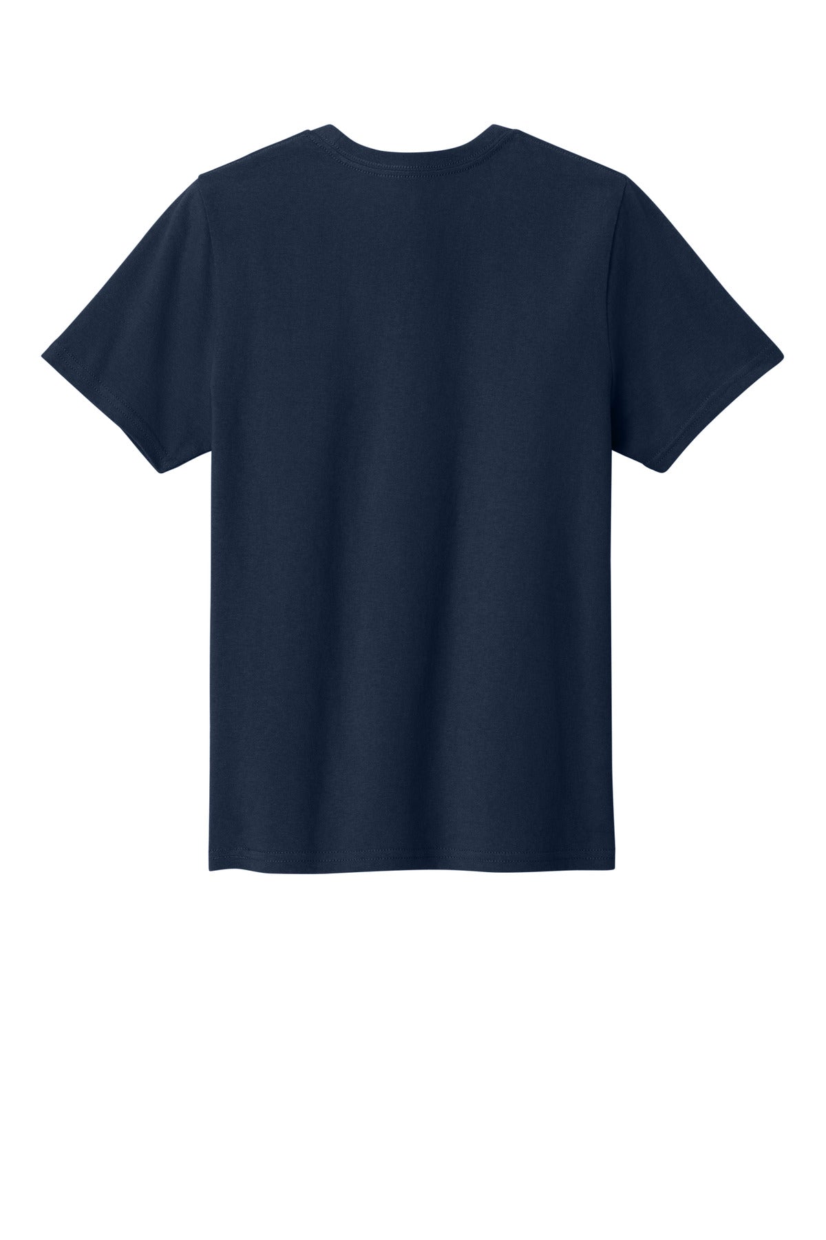 Rear View of TrueNavy Port & Co Youth Easy Cotton Tee PC43Y