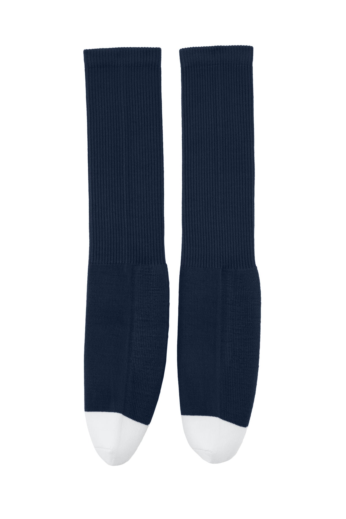 Rear View of TrueNavy Sport-Tek All Sport OTC Socks STA05