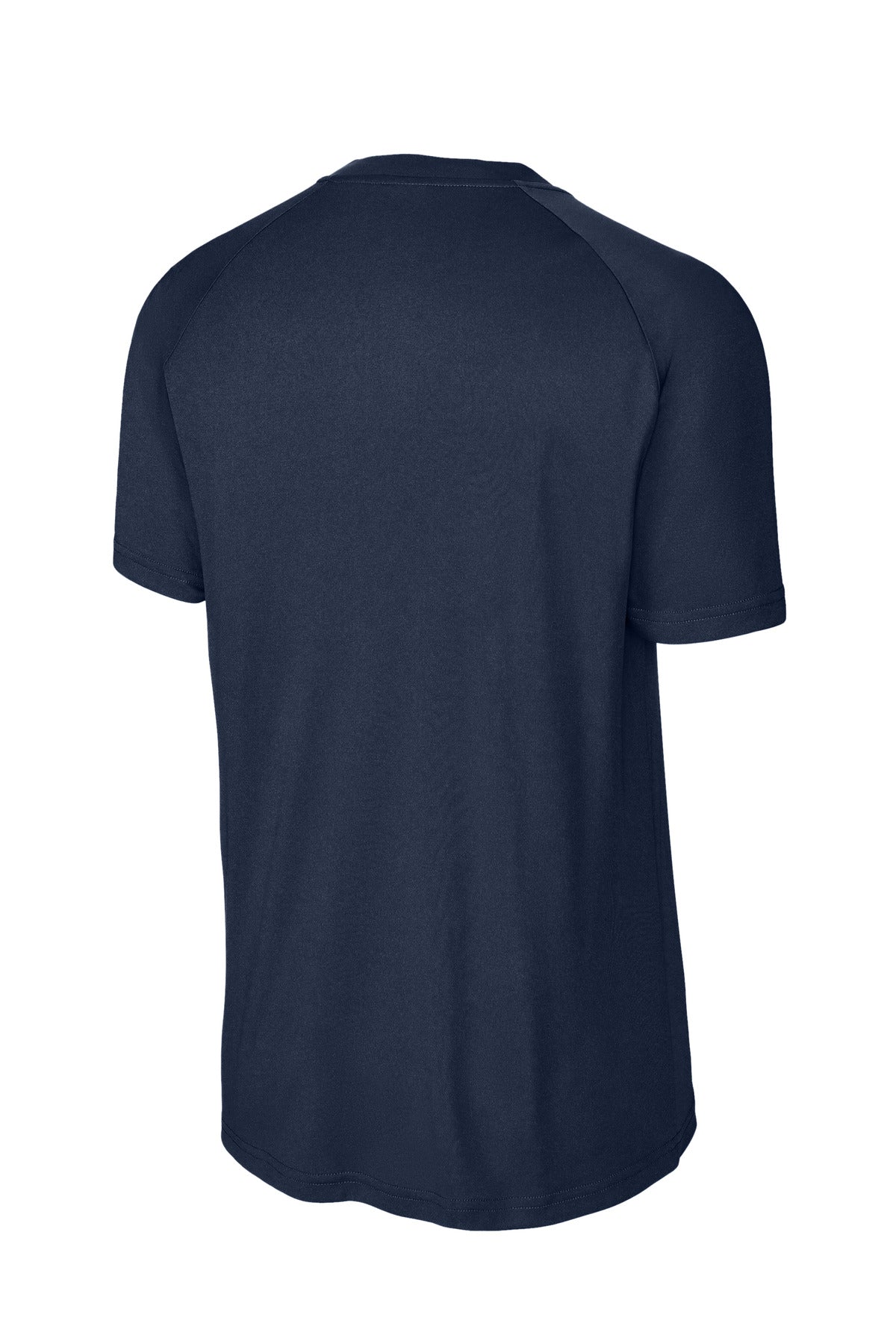 Rear View of TrueNavy Sport-Tek PosiCharge Competitor 2-Button Henley ST359