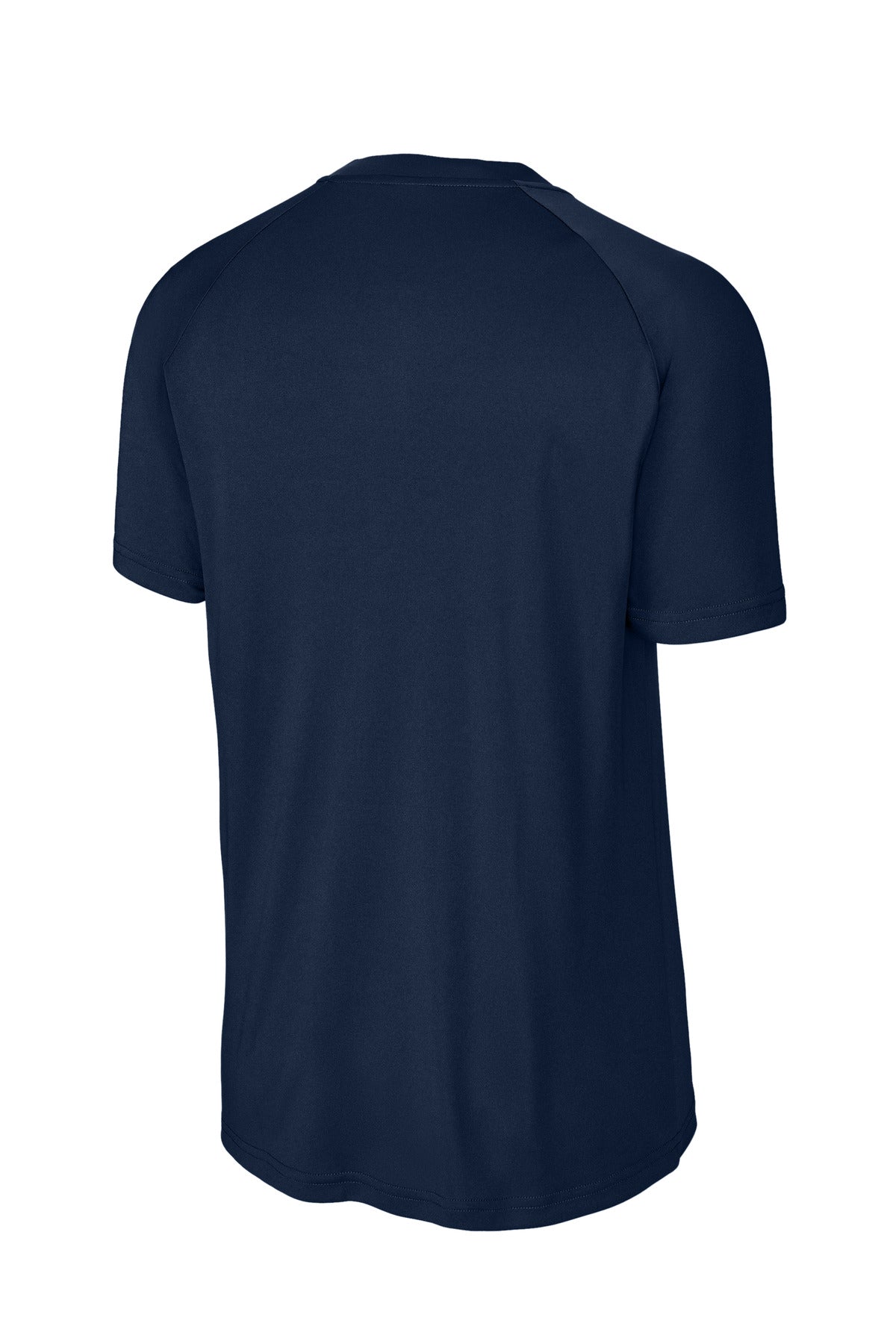 Rear View of TrueNavy Sport-Tek PosiCharge Competitor 2-Button Henley ST359