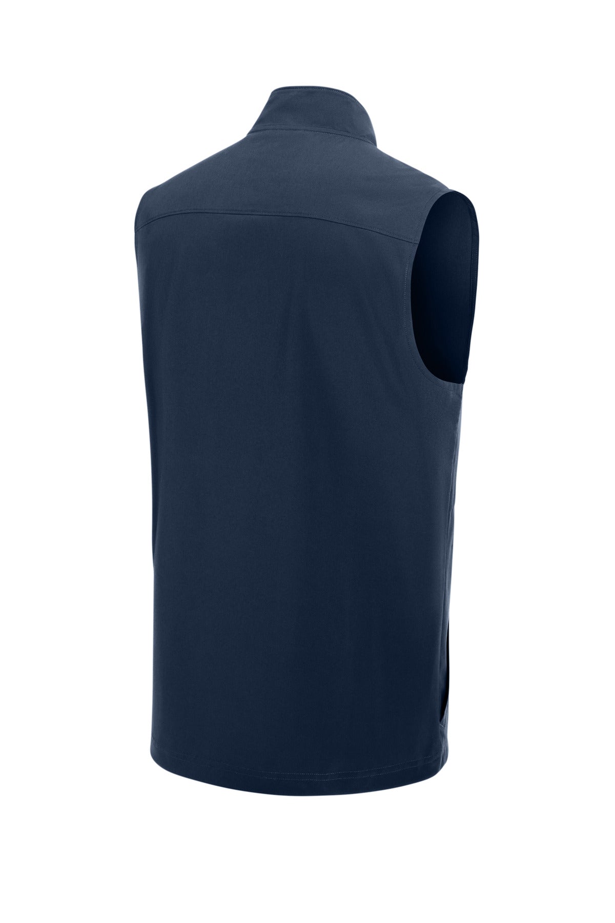Rear View of TrueNavy Sport-Tek Repeat 1/4-Zip Vest ST487