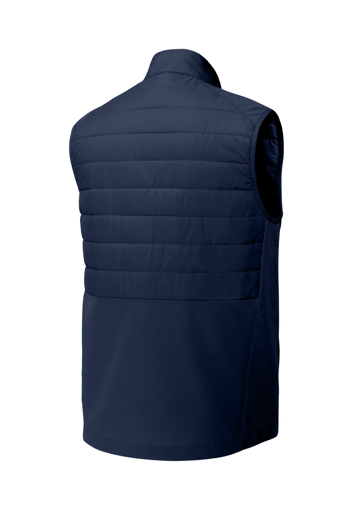Rear View of TrueNavy Sport-Tek Teknical Hybrid Vest ST941