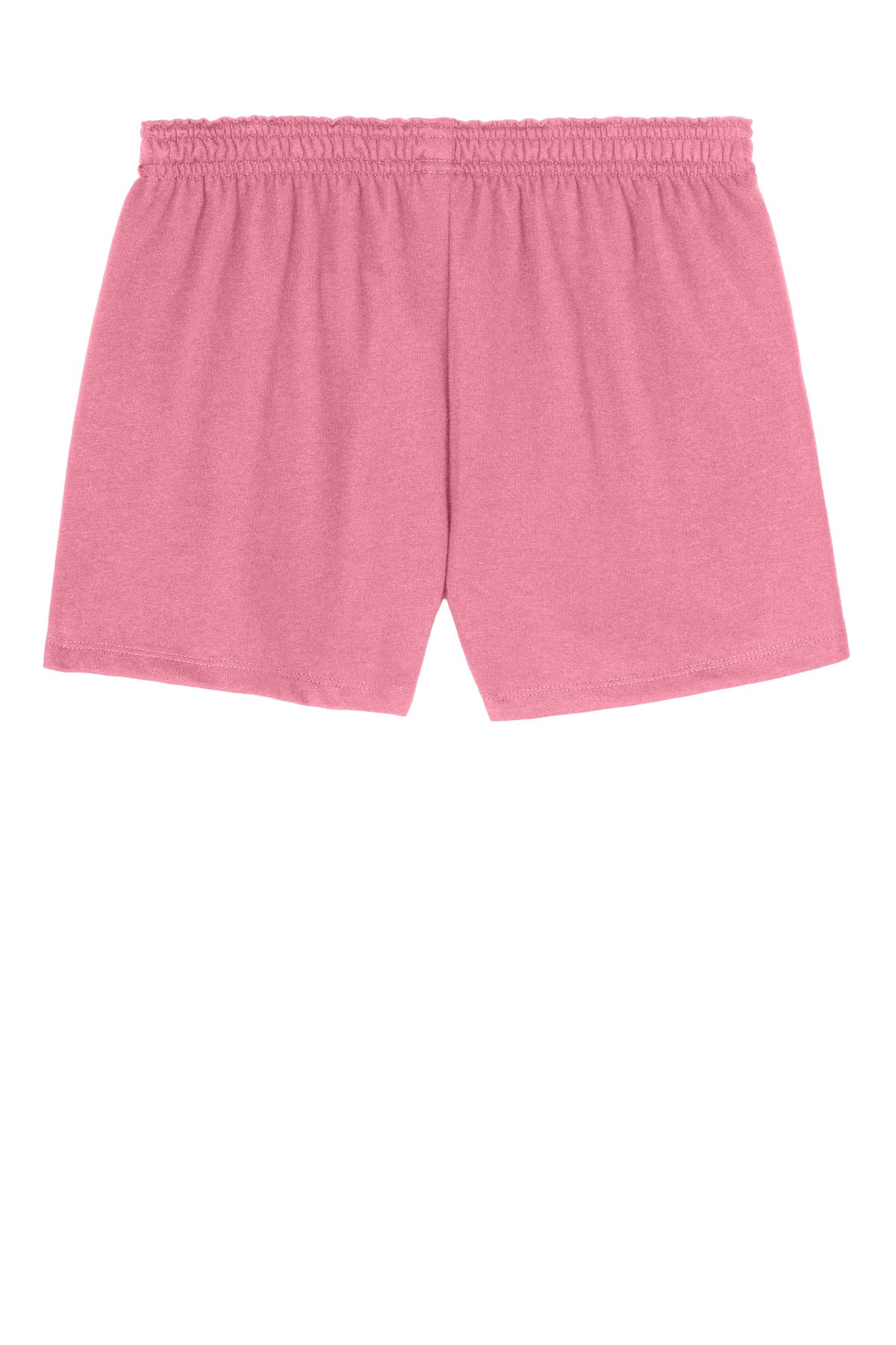 Rear View of TruePink Sport-Tek Women's Jersey Knit Squad Short LST311