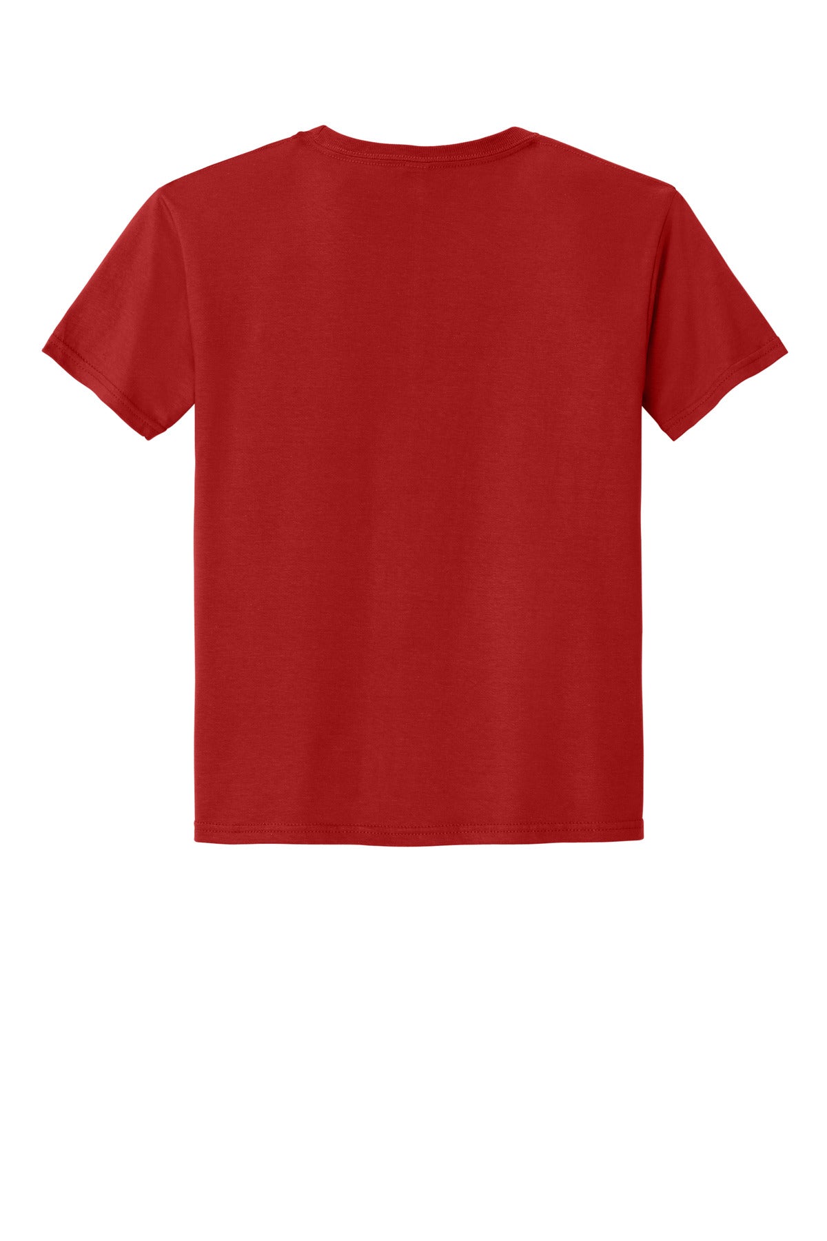 Rear View of TrueRed Jerzees Classics Youth Cotton T-Shirt 363Y