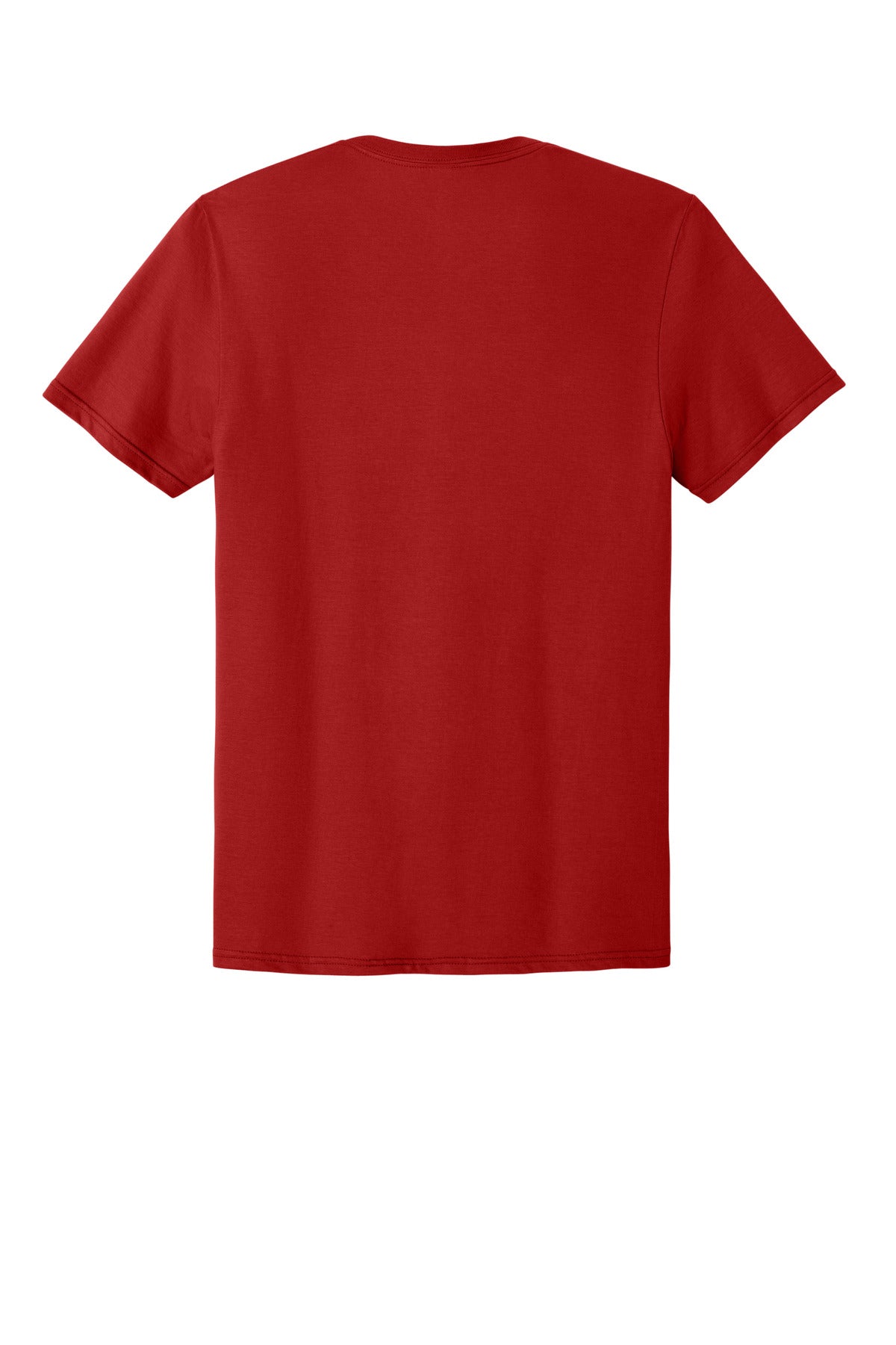 Rear View of TrueRed Jerzees Ultimate Unisex Ring Spun T-Shirt IC46M
