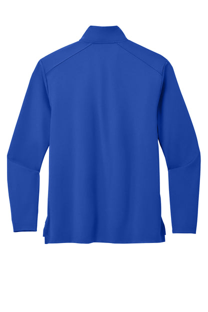 Rear View of TrueRoyal Port Authority C-FREE Double Knit 1/4-Zip K880