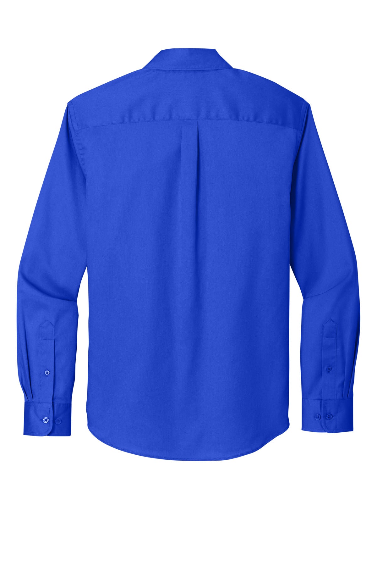 Rear View of TrueRoyal Port Authority Long Sleeve SuperPro React Twill Shirt. W808