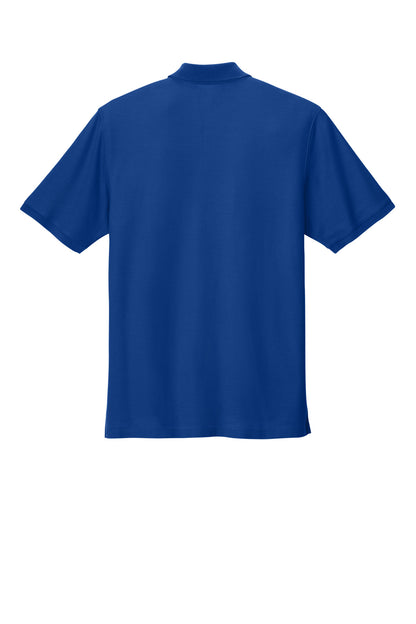 Rear View of TrueRoyal Port Authority Tall Wearever Signature Pique Polo TLK200