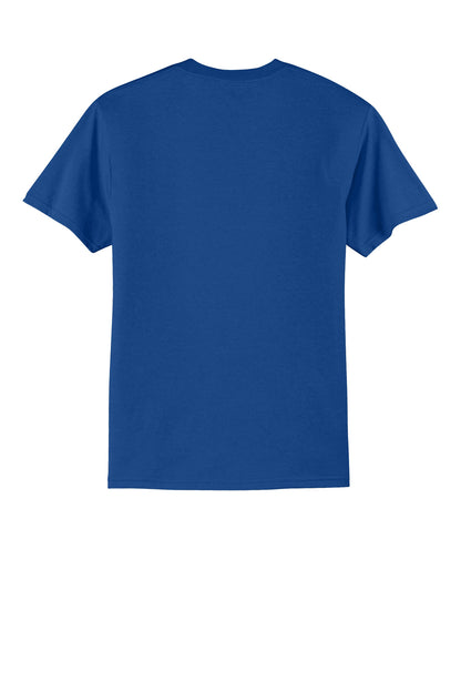 Rear View of TrueRoyal Port & Co Core Blend Tee. PC55