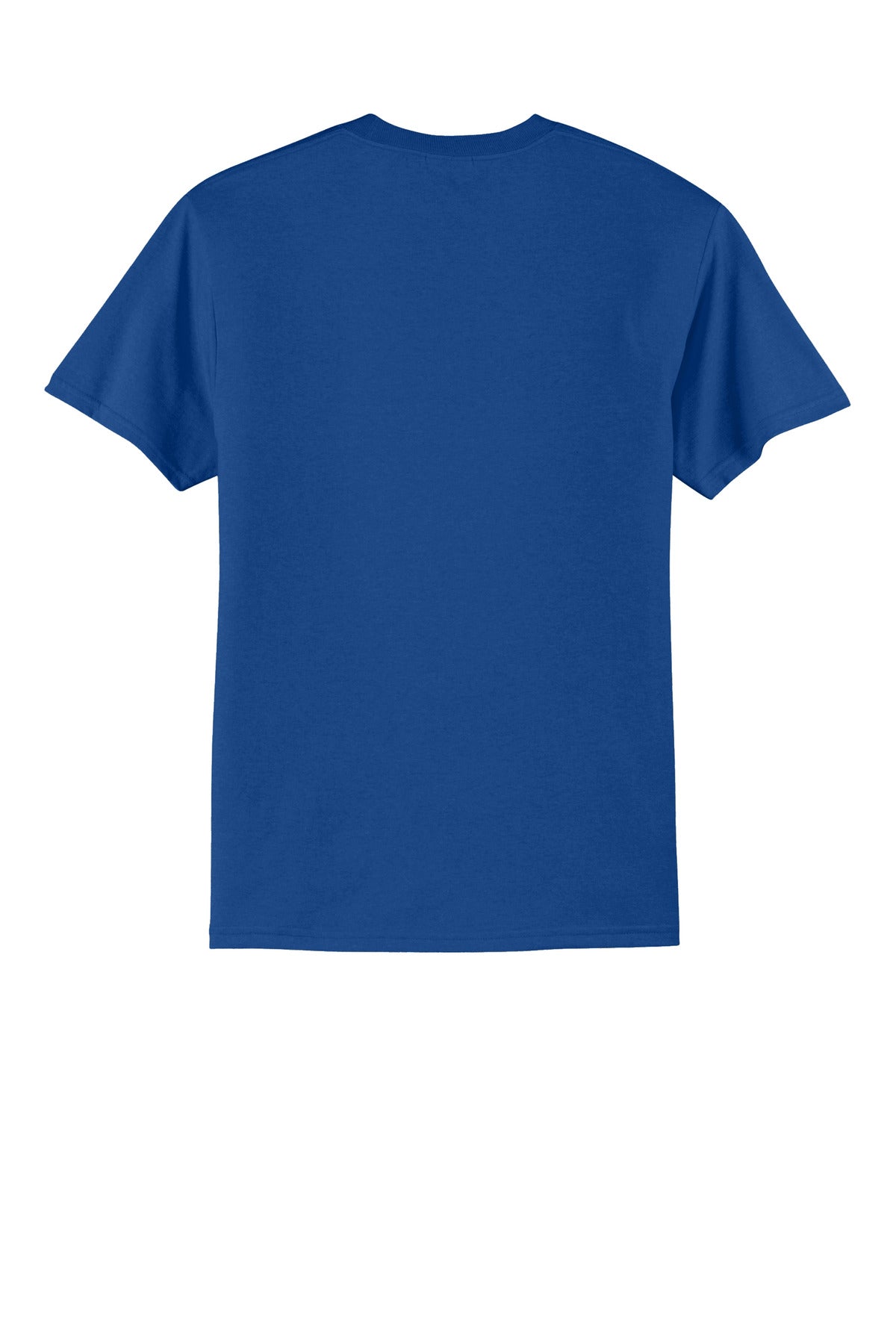 Rear View of TrueRoyal Port & Co Core Blend Tee. PC55