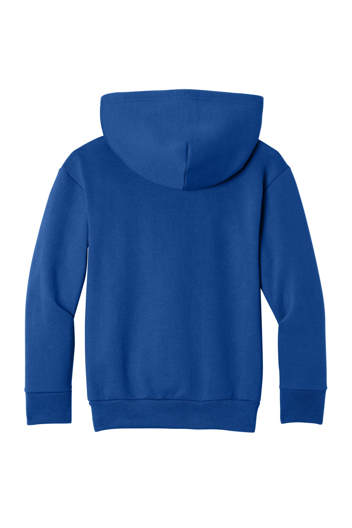 Rear View of TrueRoyal Port & Co Youth Easy Fleece Pullover Hooded Sweatshirt PC68YH