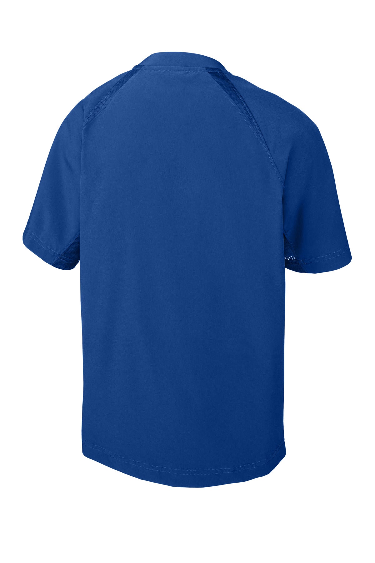 Rear View of TrueRoyal Sport-Tek Youth Repeat 1/2-Zip Short Sleeve Jacket YJST489