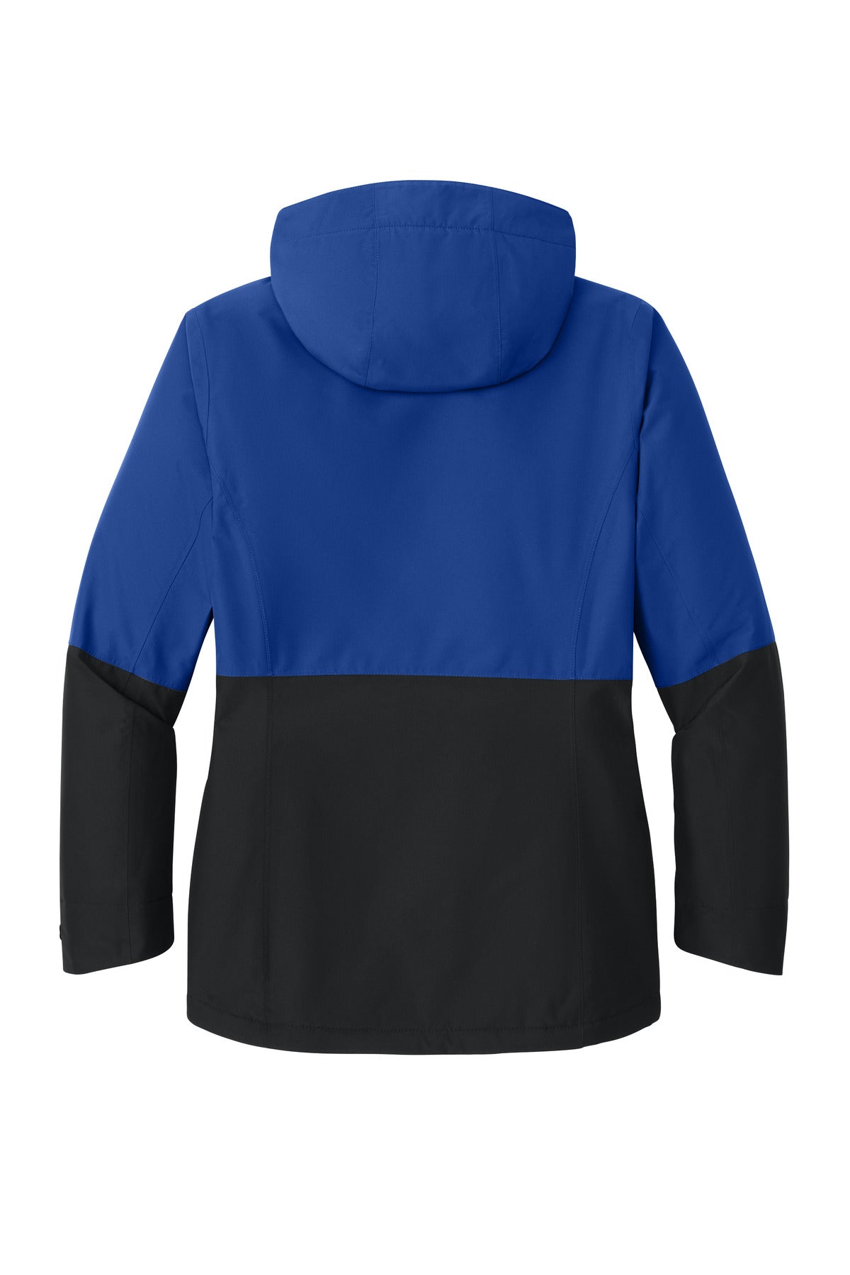 Rear View of TRy/DpBlk Port Authority Women's Insulated Heavy Ripstop Jacket L721