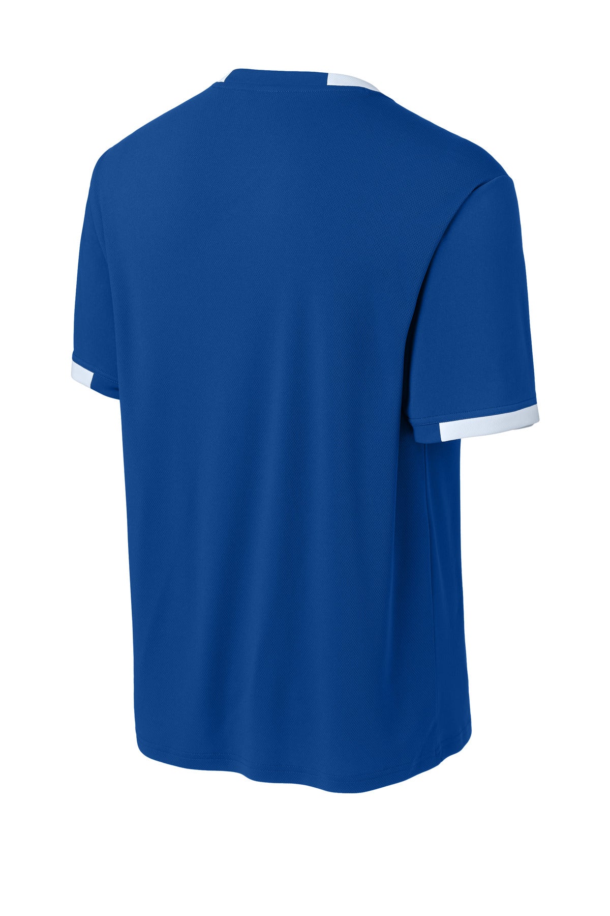 Rear View of TRy/White Sport-Tek Club Short Sleeve Crew ST440
