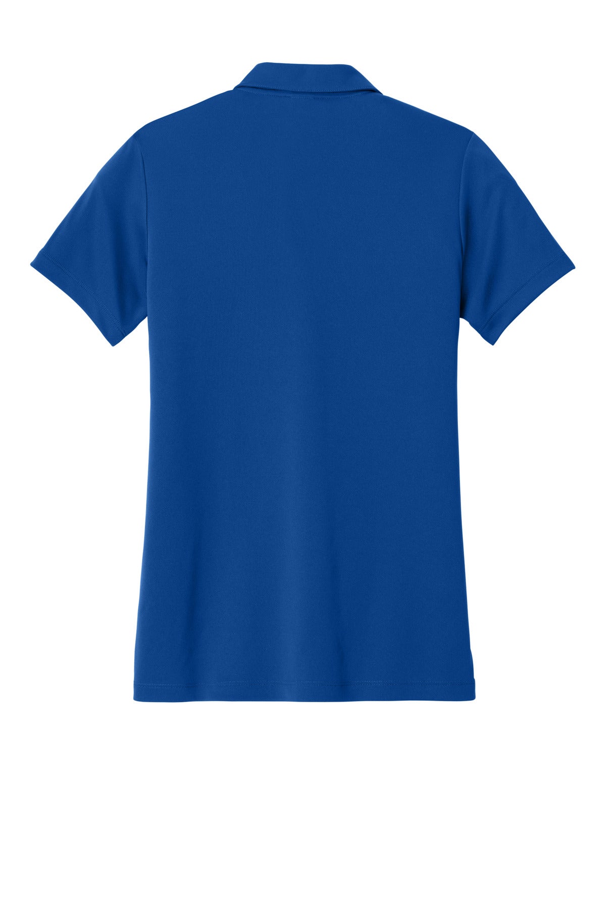 Rear View of TRy/White Sport-Tek Women's Competitor United Polo LST104