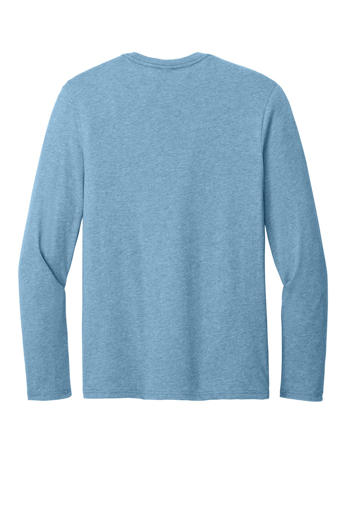 Rear View of TundraBlHt District Perfect Weight CVC Long Sleeve Tee DT185