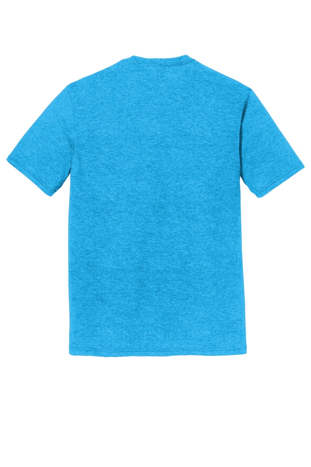 Rear View of TurqFrost District Perfect Tri DTG Tee DM130DTG