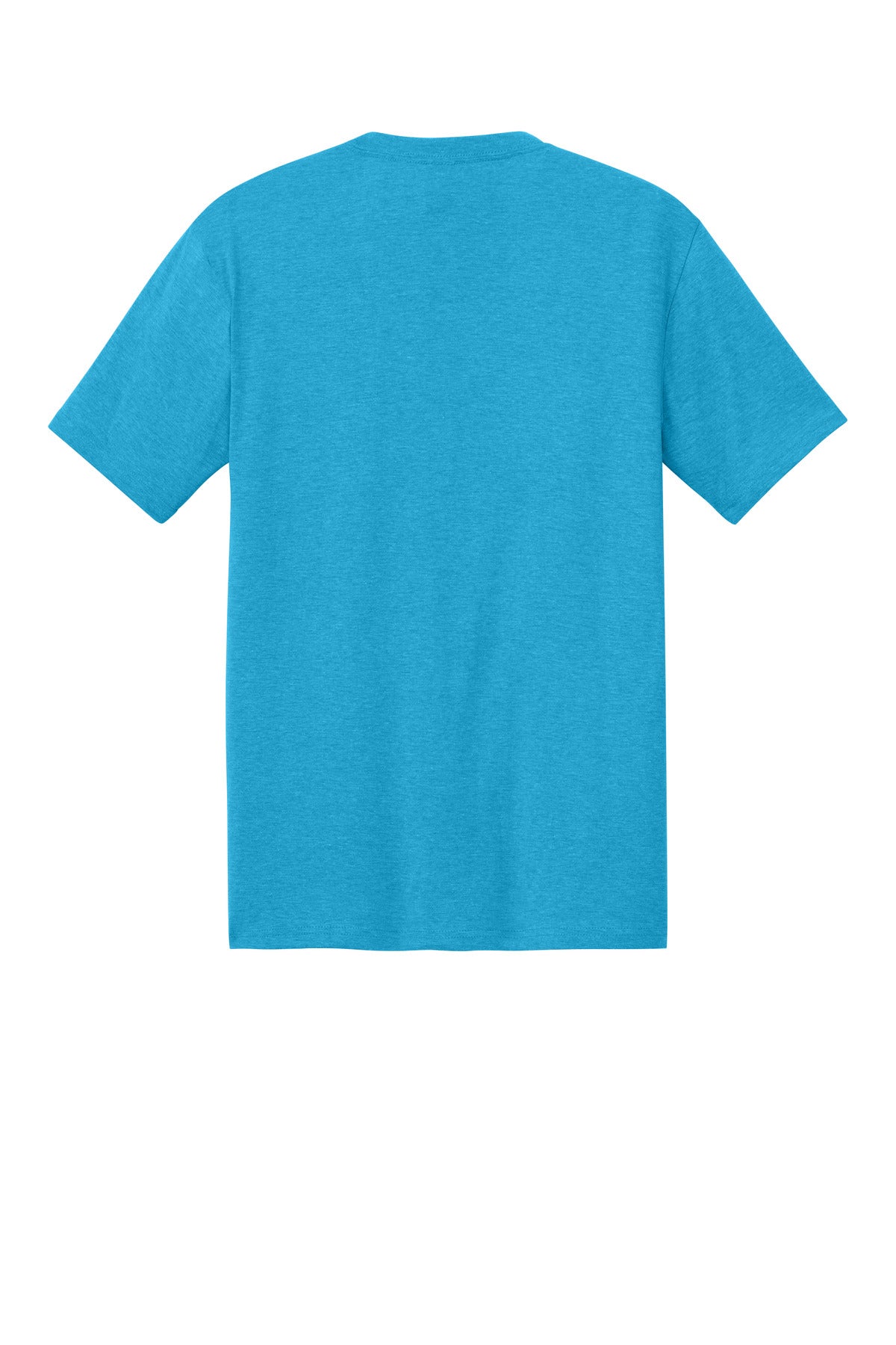 Rear View of Turquoise Frst District Perfect Tri Tee. DM130
