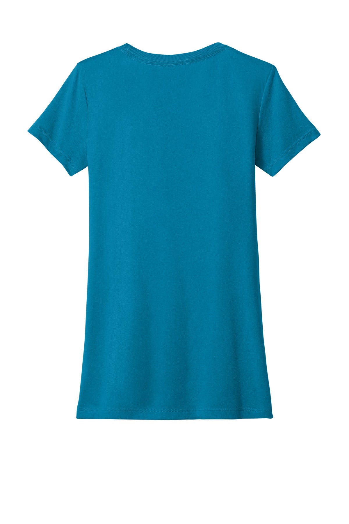 Rear View of Turquoise Next Level Apparel Women's Ideal Tee NL1510