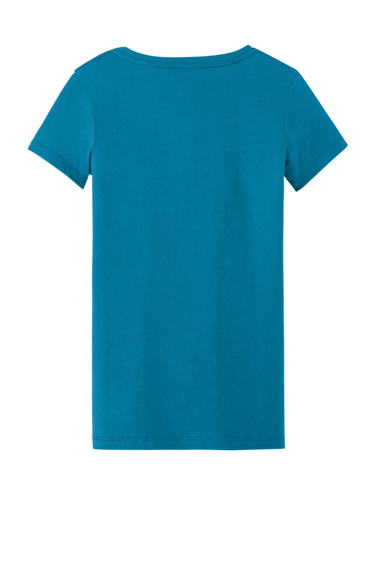 Rear View of Turquoise Next Level Apparel Women's Ideal V-Neck Tee NL1540