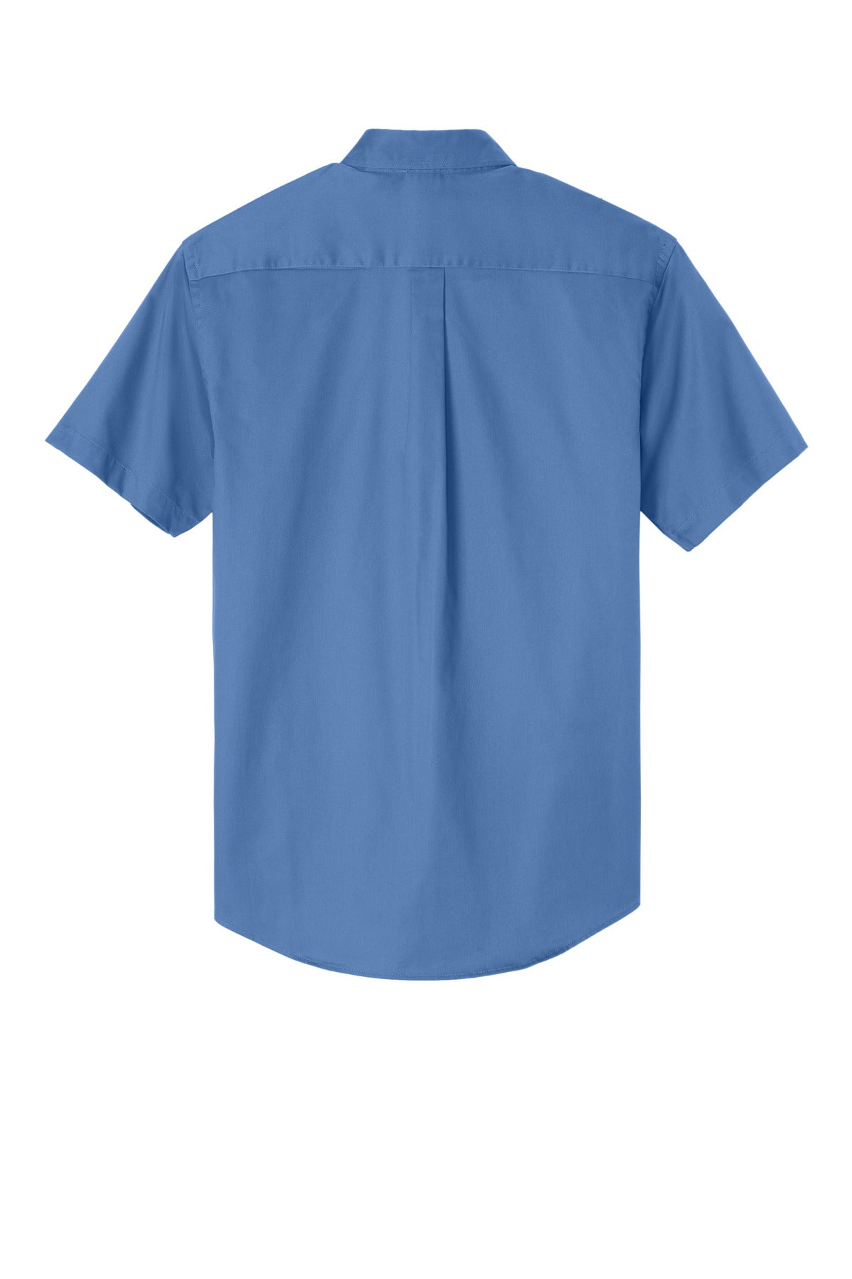 Rear View of Ultramarne Blu Port Authority Short Sleeve Easy Care Shirt. S508